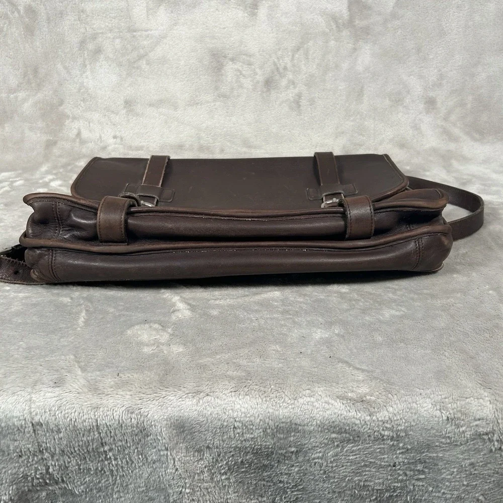 Vintage Coach Madison 5325 Briefcase Bag Messenger Brown Leather Made USA 2003